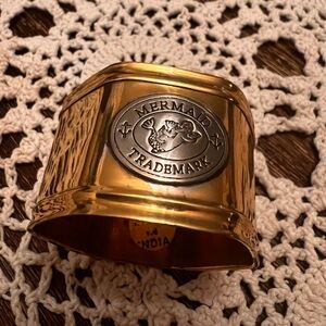 Brass Napkin Ring Holders - Mermaid Trademark Vintage (9)